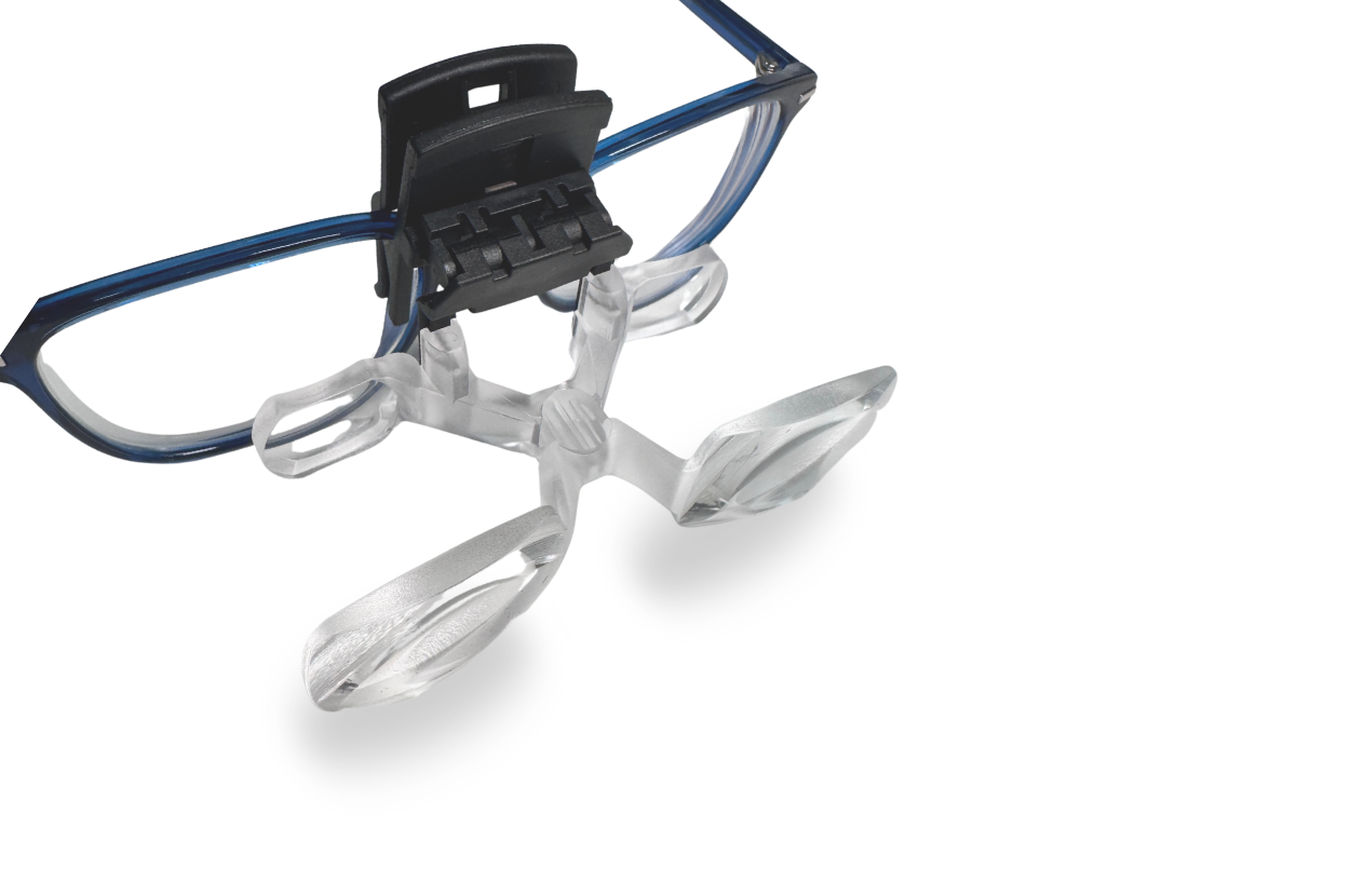 Gafas Lupa Clip MaxDetail 2.0X con distancia de trabajo óptima de 35 cm y enfoque ajustable