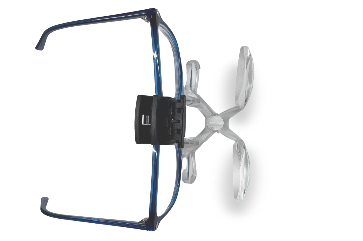 Gafas Lupa Clip MaxDetail 2.0X ligeras y cómodas, ideales para profesionales