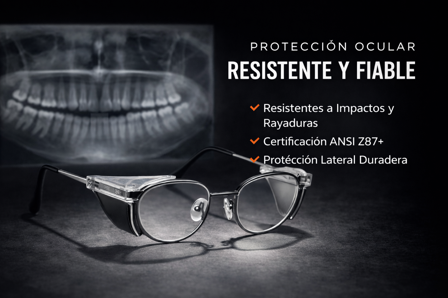 Gafas radiológicas compactas en Madrid con protección de plomo para clínicas y hospitales