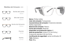 Gafas radiológicas Modelo 190 Madrid con lentes de alta calidad y protección equivalente a 0,75 mm Pb