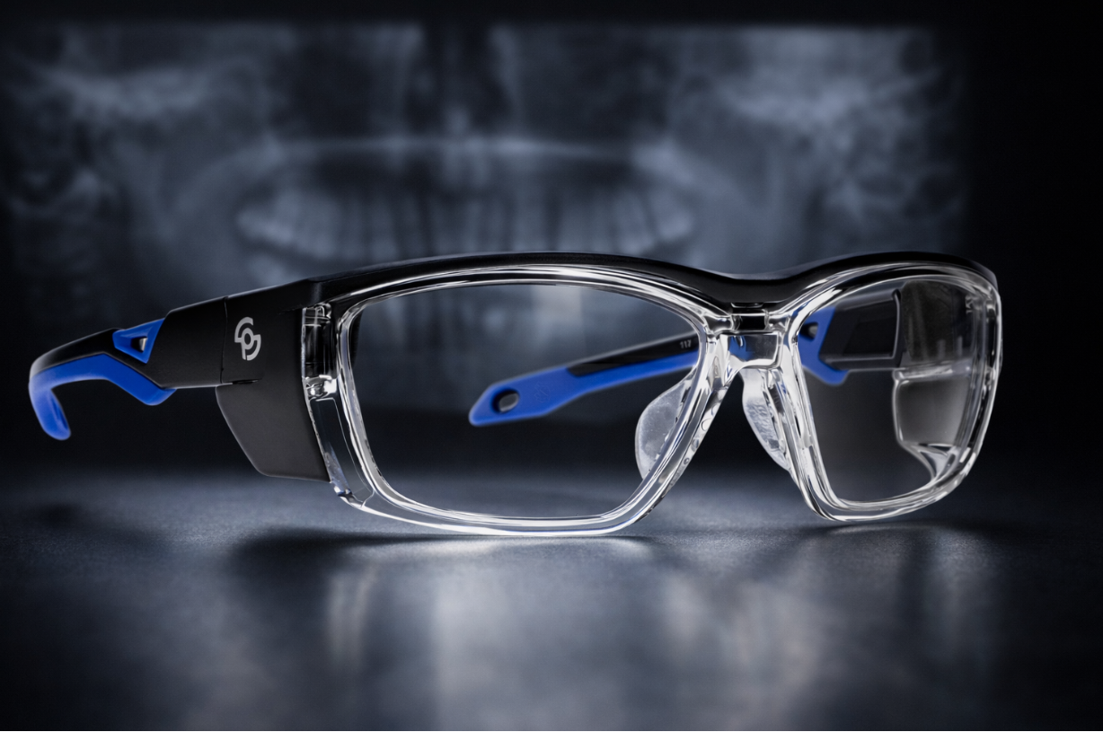 Gafas Modelo 220 Madrid con protección lateral de 0,50 mm Pb y diseño envolvente