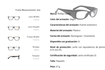 Gafas radiológicas Modelo 375 Madrid ideales para uso en entornos médicos y radiológicos