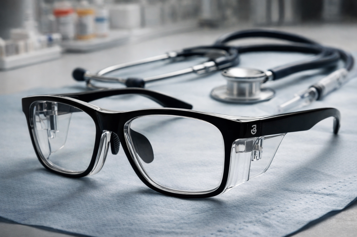 Gafas RX-15011 con lentes Hi-Index ligeras para uso prolongado en trabajos profesionales