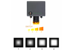 Lámpara LED 3W tipo clip con encendido y ajuste de brillo por pulsador, ideal para trabajos de precisión