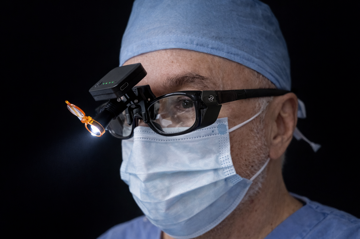 Lámpara LED 3W clip recargable para entornos clínicos y laboratorios con luz ajustable