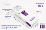 Lupa profesional LED diseñada para trabajos de precisión y detalle