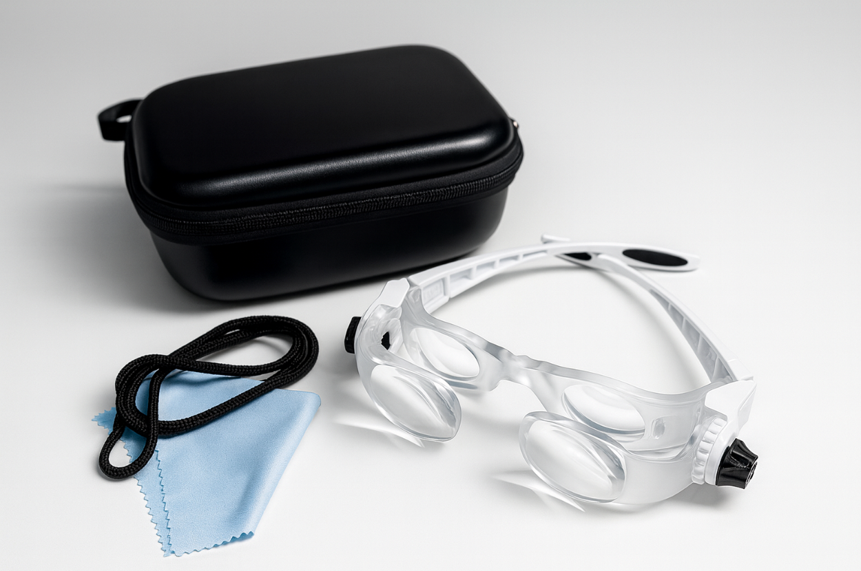Lupa StartPro 3.8× con distancia de trabajo cómoda para odontología