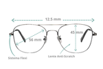 Lupas dentales Flip-Up metálicas con lentes antirreflejo y campo visual amplio