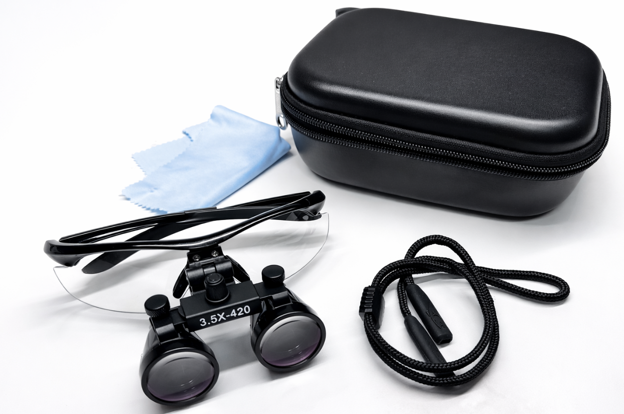 Lupas Dental Sport Flip-up  Negra